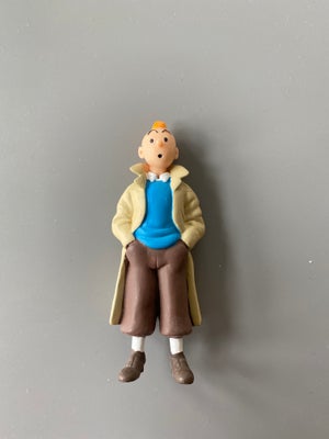 Samlefigurer, Tintin, Velholdt Tintin-figur i plast. 8,5 cm høj. 