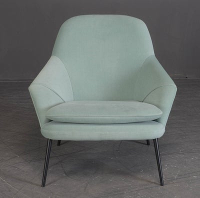 Lænestol, velour, Weldelboe Hug chair, Udstillingsmodel med minimale brugstegn.
Mintgrøn velour. Nor
