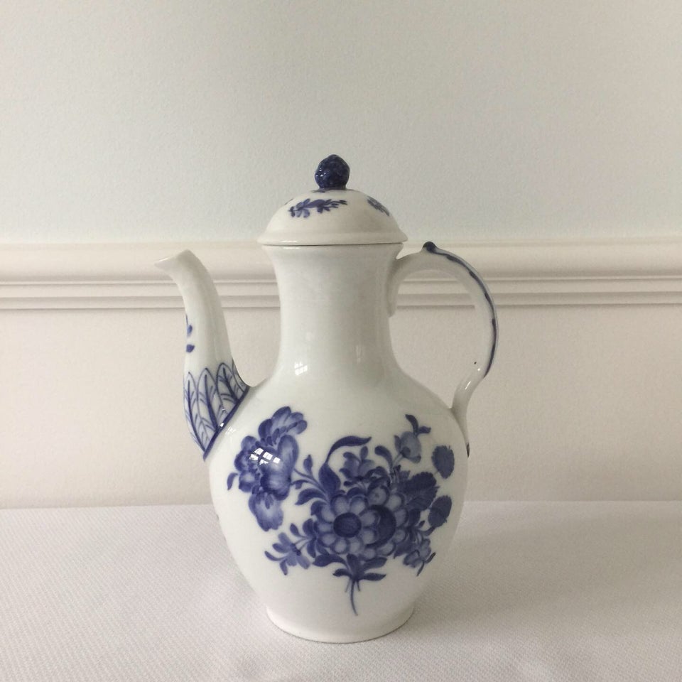 Porcelæn, Kaffekande, Blå blomst