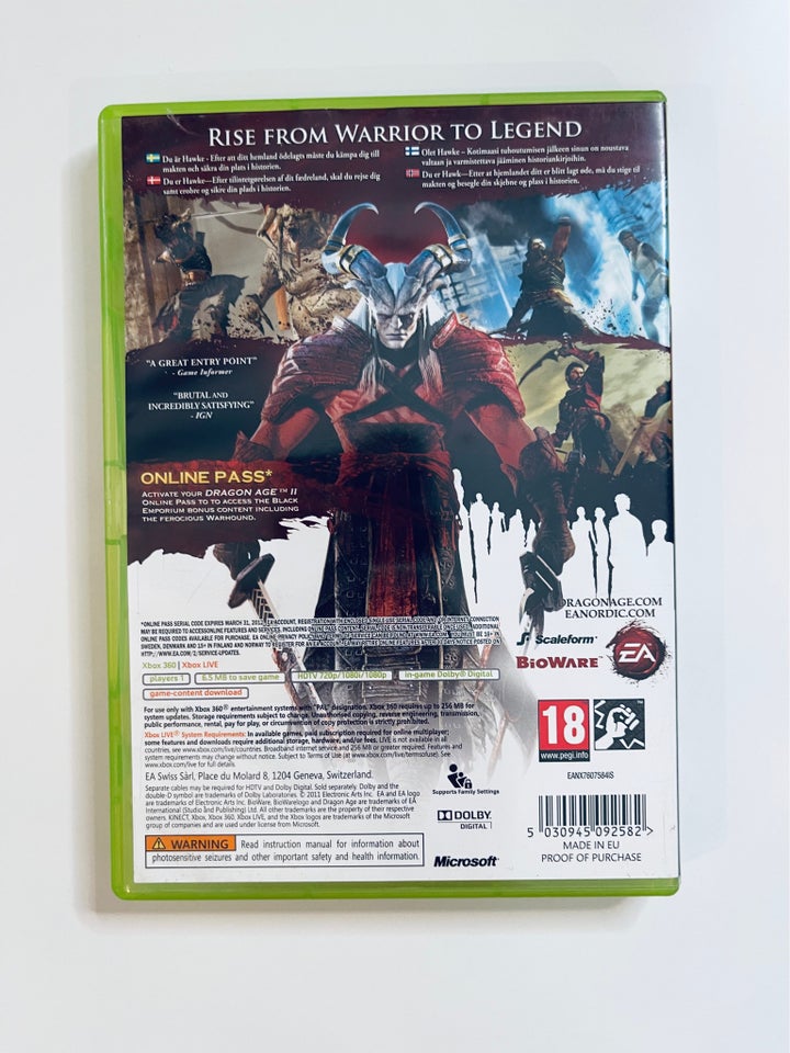 Dragon Age 2, Xbox 360, Xbox 360