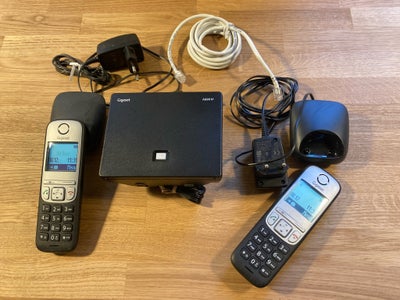 IP telefon, Gigaset, A690IP, 2x A690HX, Perfekt, Tilslut basestationen til din internetforbindelse o