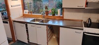Bordplade m. Indbygget køkkenvask, Rustfrit stål