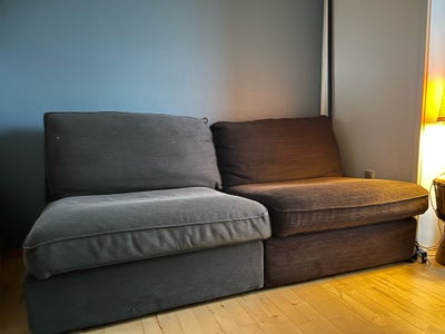 Sofagruppe, stof, 2 pers. , IKEA, Lækre bløde sofa moduler fra ikea som man sidder godt i. Lidt slit