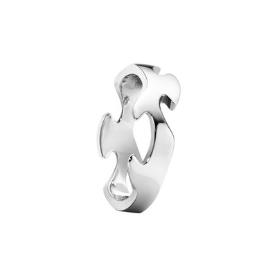 Ring, hvidguld, Georg Jensen, Georg Jensen - Fusion centerring 18 karat hvidguld 
str. 54