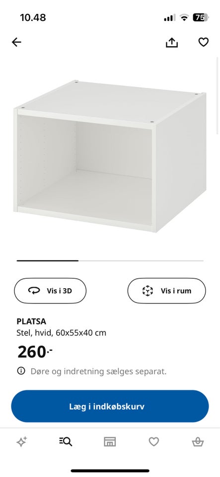 Garderobeskab, IKEA , b: 60 d: 55 h: 40