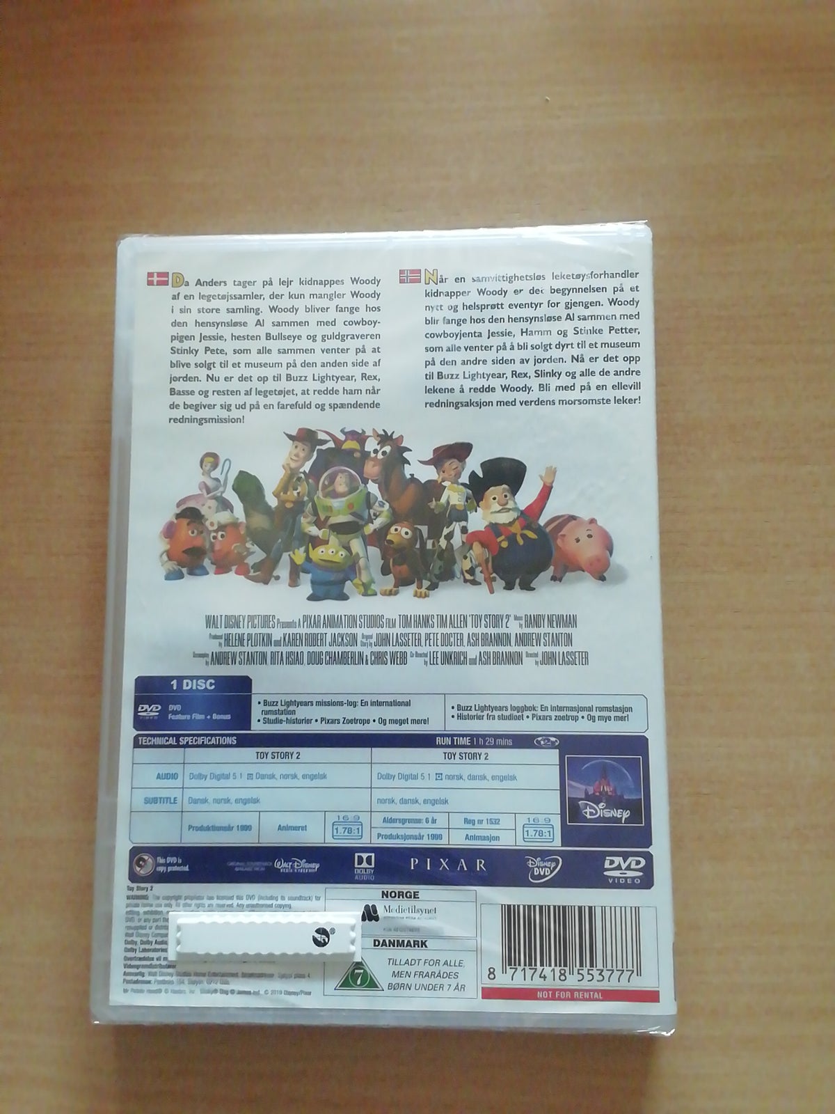 Toy Story 2, instruktør Disney, DVD