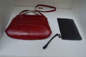 skjule Isaac omhyggeligt Rød Læder Taske | DBA - brugte tasker og tilbehør
