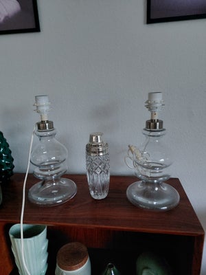 Lampe, Holmegaard (Laura) lamper 

Klarglas og rigtig god stand 

Pr. Stk 400 kr 

Og hvis du mangle