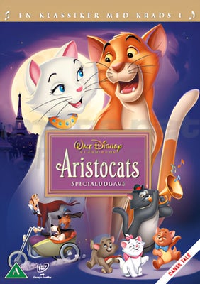 Aristocats, instruktør Walt Disney, DVD, tegnefilm, • DVD
• Dansk/Org. tale + undertekster
• Special