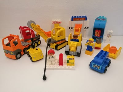 Lego Duplo, Køretøjer samt forskellige klodser og figurer, Sælges som vist på billedet


