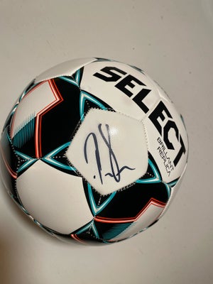 Autografer, Select Super Brilliant fodbold, Hej, jeg sælger denne Select bold med 4 autografer fra f