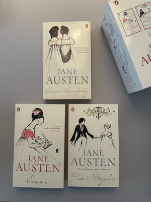 Jane Austen, Jane Austen, genre: roman, Bøgerne: 
‘Emma’
‘Sense and Sensibility’ / ‘Fornuft og følel