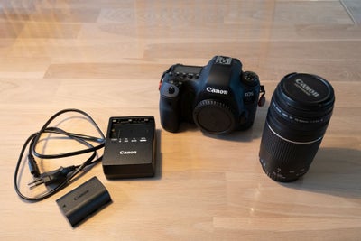 Canon, EOS 6D mark ii, spejlrefleks, 26,2 megapixels, God, inklusiv Canon EF 75-300mm f/4-5.6 Mark I