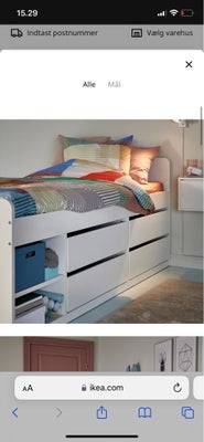 Andet, Hej 

Sælger denne seng fra Ikea med god opbevaring.

Nypris er 2600 kr 

Målene er 90 x 200
