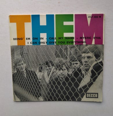 EP, Them (fransk udg.), Bring 'em on in + tre mere, 
Original EP udgivet 1966 i Frankrig på Decca 45