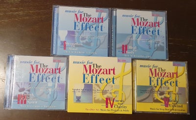 Don Campbell: Music for the mozart effect, klassisk, Vol. 1-5 sælges samlet