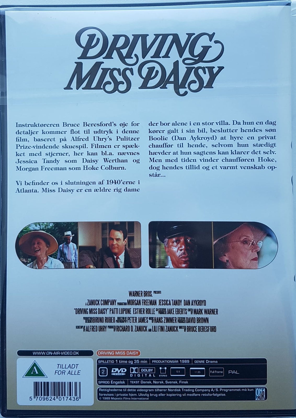 Driving Miss Daisy (Morgan Freeman), instruktør Bruce