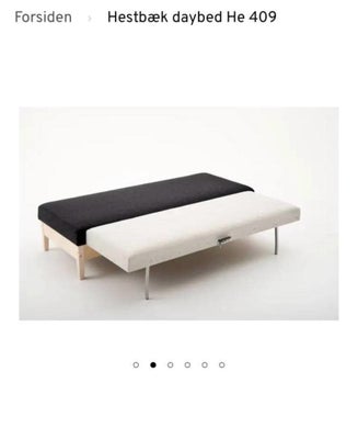 Sovesofa, Hestbæk, b: 200 l: 80 h: 140, Rigtig fin og praktisk Hestbæk Daybed med mulighed for ekstr