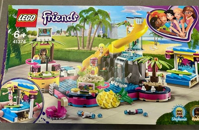 Lego Friends, KOMPLET sæt med æske, manual og alle 468 dele. Fint vandland med rutchebane, bølgesurf