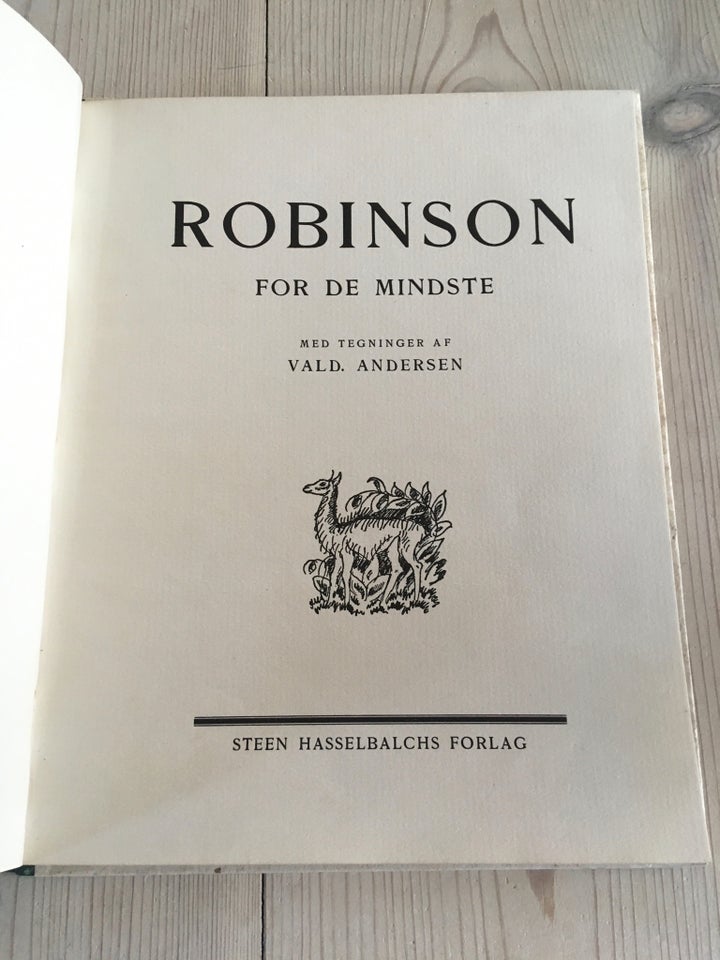 Bøger og blade, Robinson fortalt for de mindste