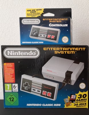 Nintendo NES, Nintendo NES Classic Mini, Helt ny.

Jeg sælger her min Nintendo Classic Mini konsol.
