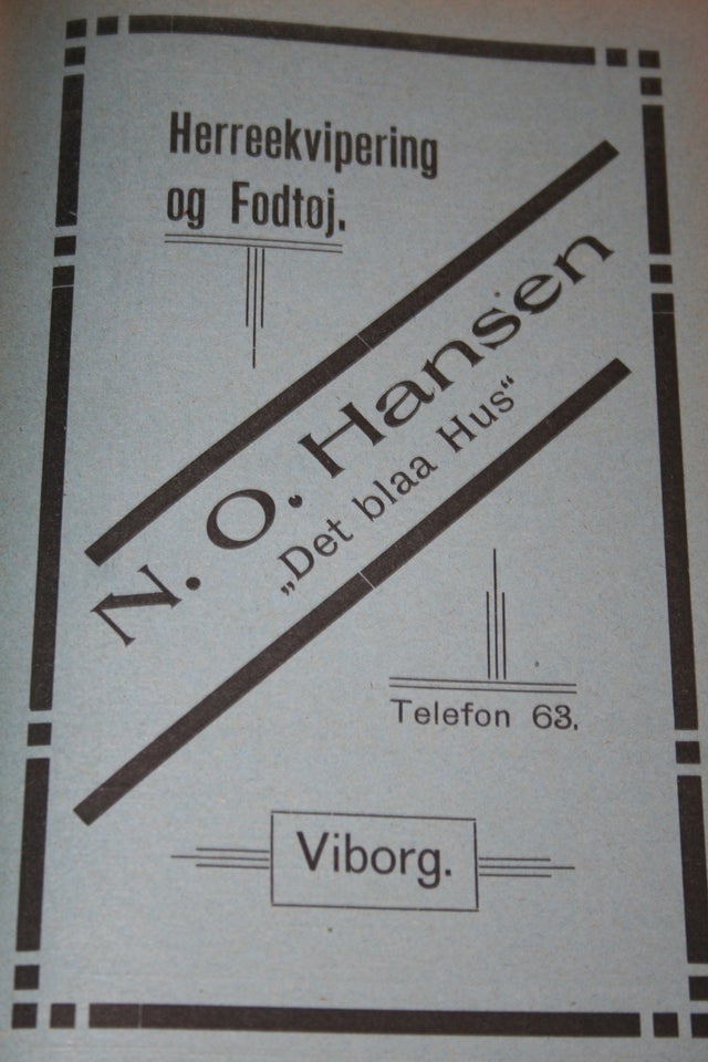 Vejviser for Viborg og Omegn 1918, emne: lokalhistorie