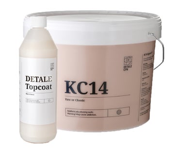 Indfarvet spartel m. Topcoat, Detalecph , 9 liter, Sweet vanilla, 9L detalecph KC14 indfarvet sparte