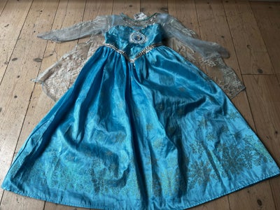 Udklædningstøj, Elsa kjole, Disney, Str 116( 5-6 år)