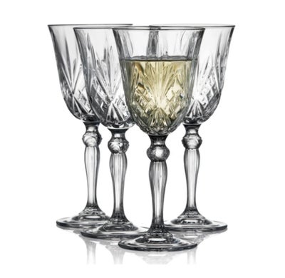 Glas, Vinglas, Lyngby glas, Sælger 4 hvidvinsglas og 4 rødvinsglas?? aldrig brugt:)