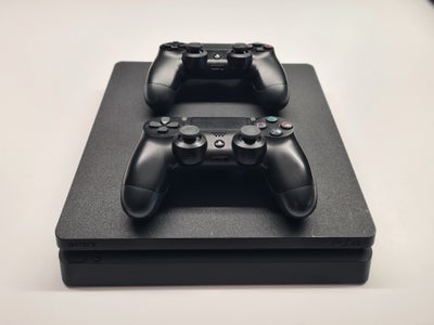 Playstation 4, PS4 Playstation 4 Slim, Perfekt, Pæn, velholdt og nyrenset PS4 Playstation 4 Slim med