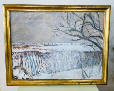 Oliemaleri, Ole Kielberg, motiv: Landskab, stil: Realisme, b: 104 h: 80, Smukt, velholdt maleri af k