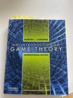 An introduktion to game theory, Martin J Osborne