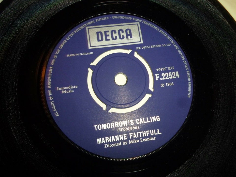 Single, Marianne Faithfull, Is This What I Get For Loving