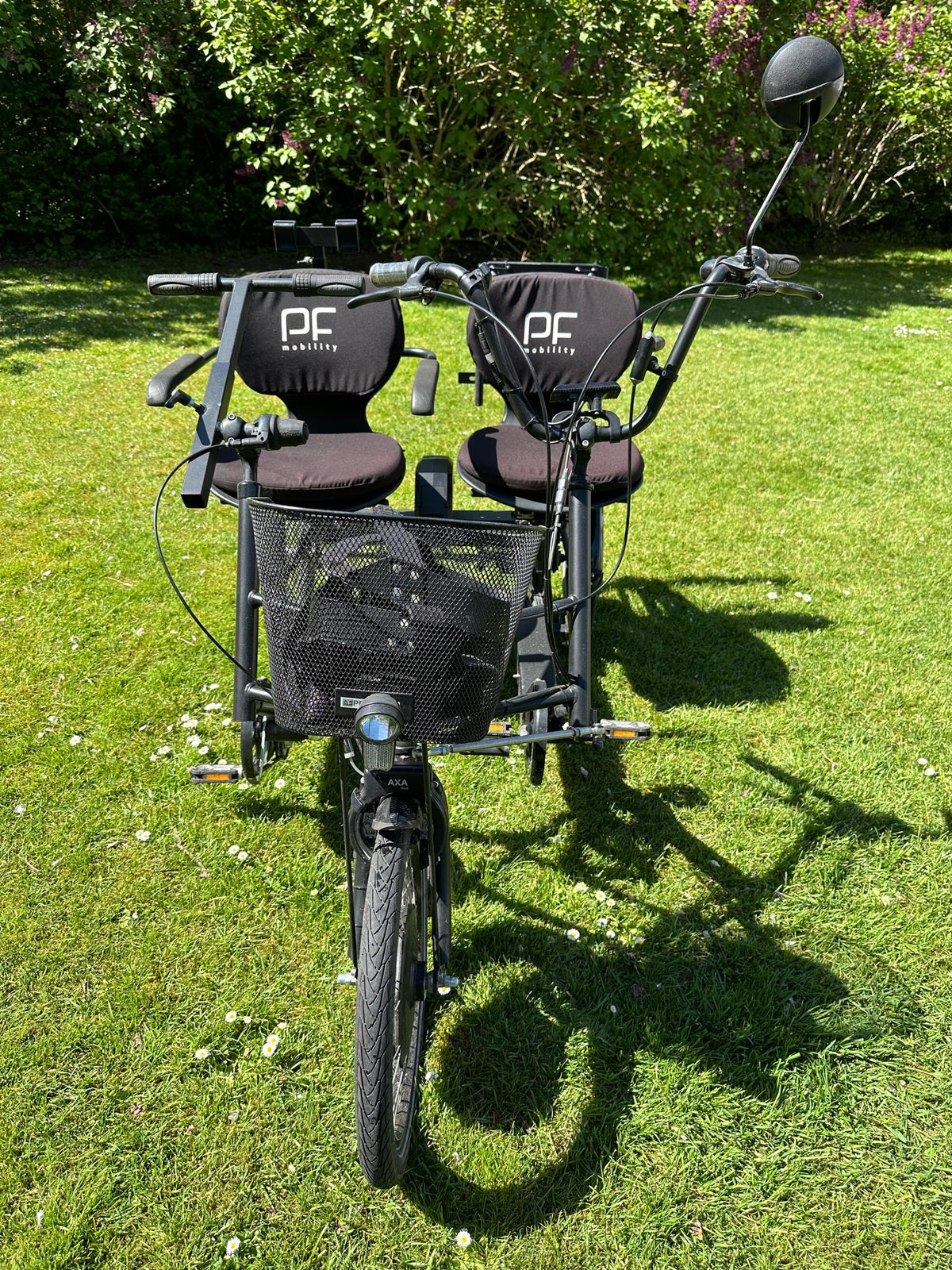 Handicapcykel, 2 personers side-by-side cykel fra PF
