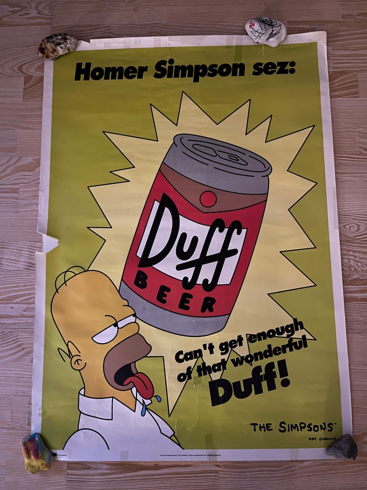 Plakat, The Simpsons, motiv: Homer / Duff Beer dba.dk – Køb og Salg Nyt Brugt