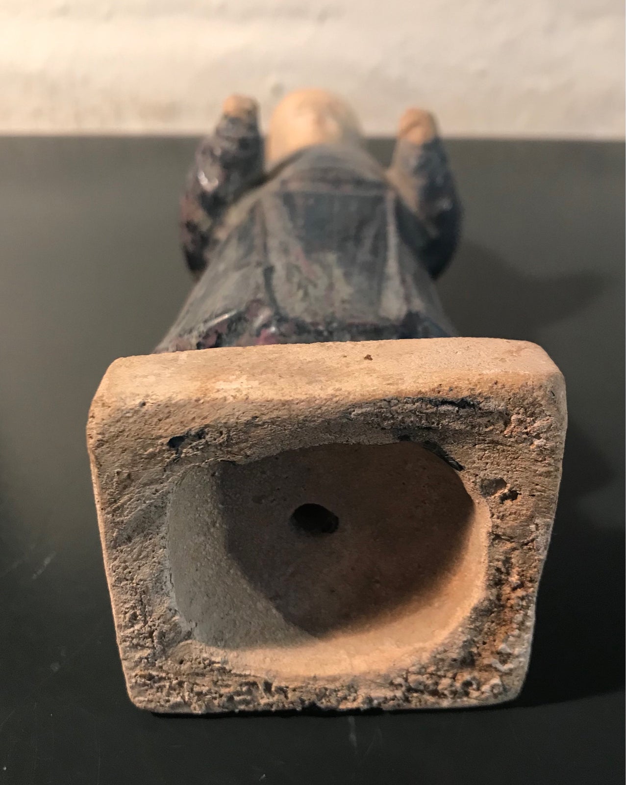 Kinesisk gravfigur, Ming, Brændt glaseret ler