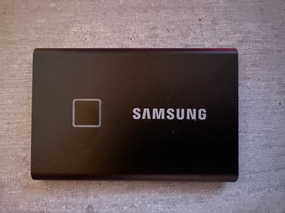 Samsung T7 Touch SSD T7 - 2TB Sort, ekstern, 2000 GB, God, Model: MU-PC2T0K Samsung T7 Touch SSD T7 