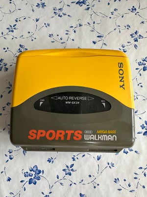 Walkman, Sony, WM-SX34 , God, Walkman med mega bass - Virker fint. Mangler klemme til at sætte fast 