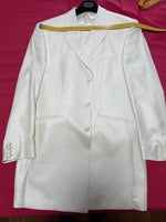 Cremefarvet coat med tilhørende bukser, Pierlorenzo,