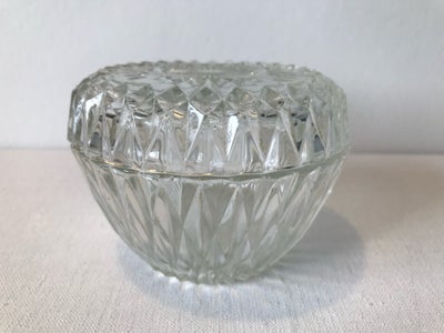 Glas, Lågskål, Glas krukke/lågskål - glas bonnier ca 7 cm høj, dia 9,5 cm. Fin stand. 