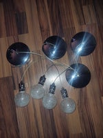 Anden loftslampe, 4 krakeleret glas lamper