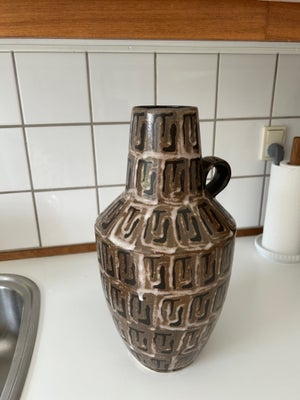 Fajance, Vase, West germany, H. 40 cm 