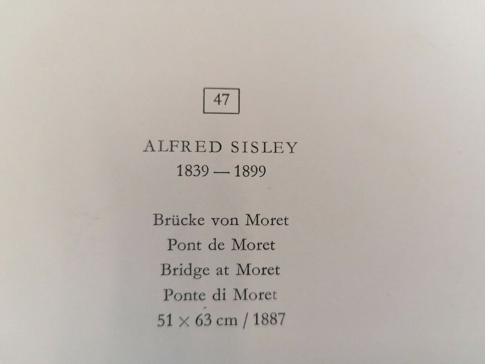 Tryk, Alfred Sisley, motiv: Pont de Moret
