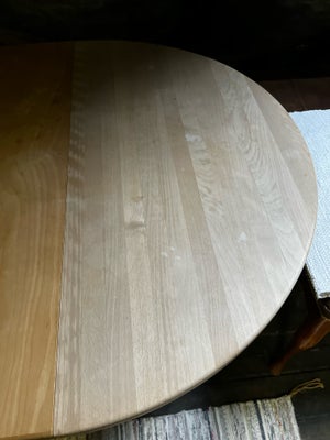 Spisebord, Vasket bøg, b: 110, På billederne er bordet med en plade. 
Bordet er i massivt Bøg, plade