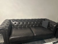 Sofa, læder, 3 pers.