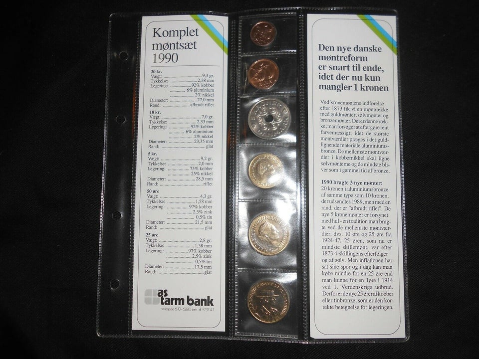 Danmark, mønter, 55,75