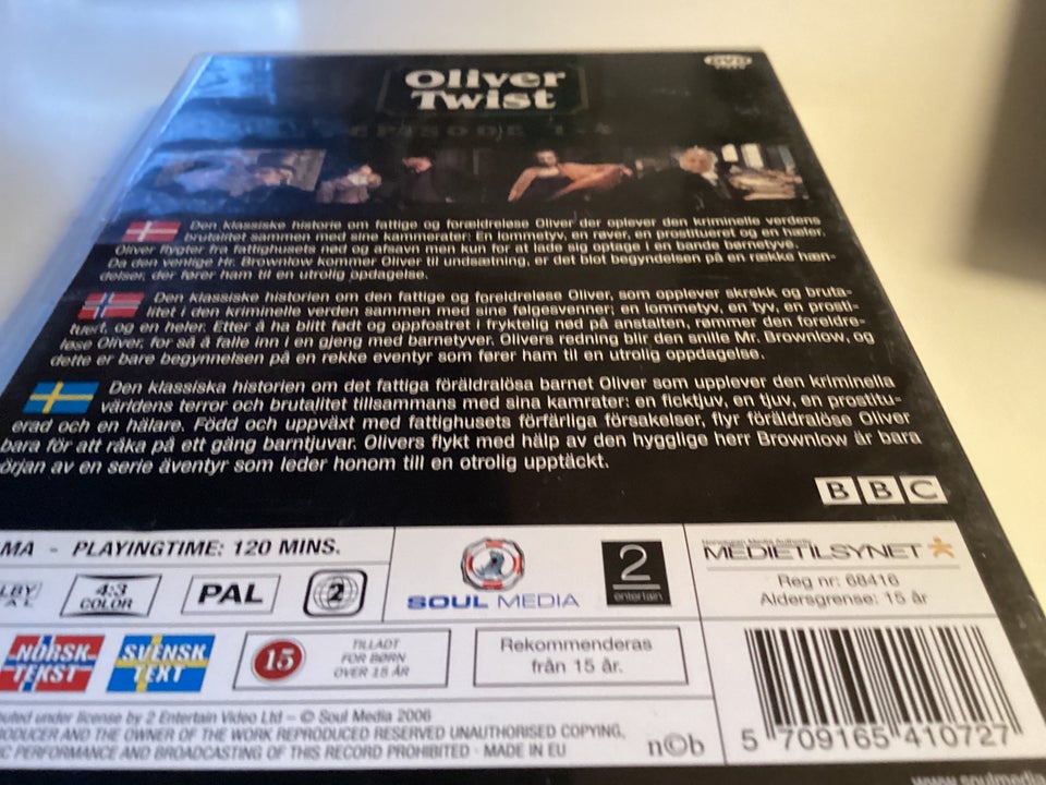 Oliver Twist , DVD, TV-serier