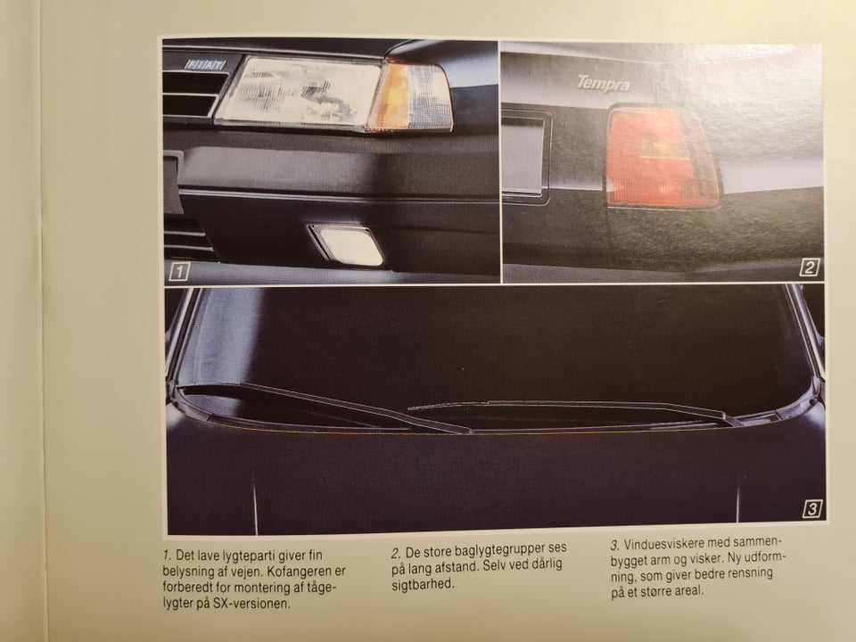 Fiat Tempra modelbrochure fra starten af 1990ern...