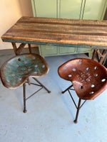 Spisebord m/stole, Træ og metal