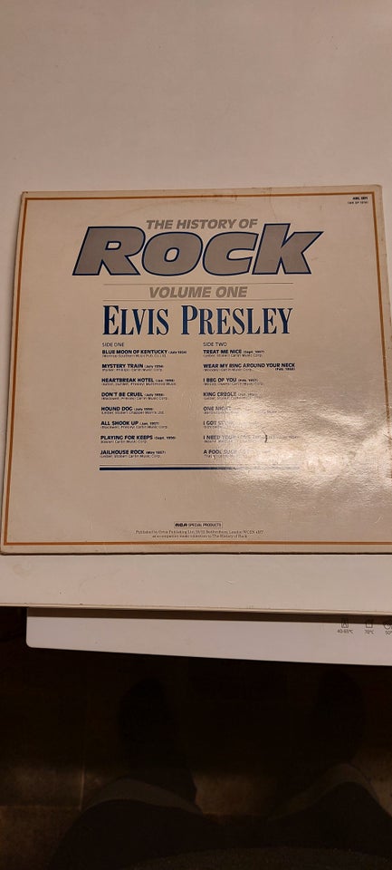 LP, Elvis presley, The history of rock volume one